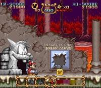 une photo d'Ã©cran de The Magical Quest - Starring Mickey Mouse sur Nintendo Super Nes